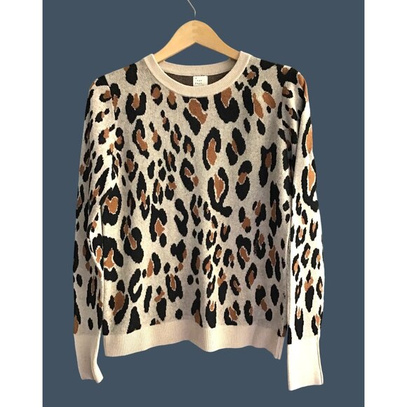 - A NEW DAY- WOMENS LONG SLEEVE CREW NECK ANIMAL PRINT SWEATER SIZE MEDIUM - Picture 1 of 7
